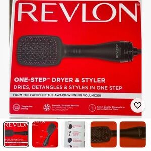 Revlon One Step Dryer Styler Dries Detangles Styles In One Step Large Brush